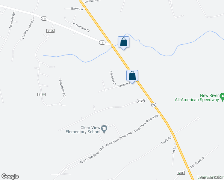 map of restaurants, bars, coffee shops, grocery stores, and more near 119 Bellchase Drive in Jacksonville