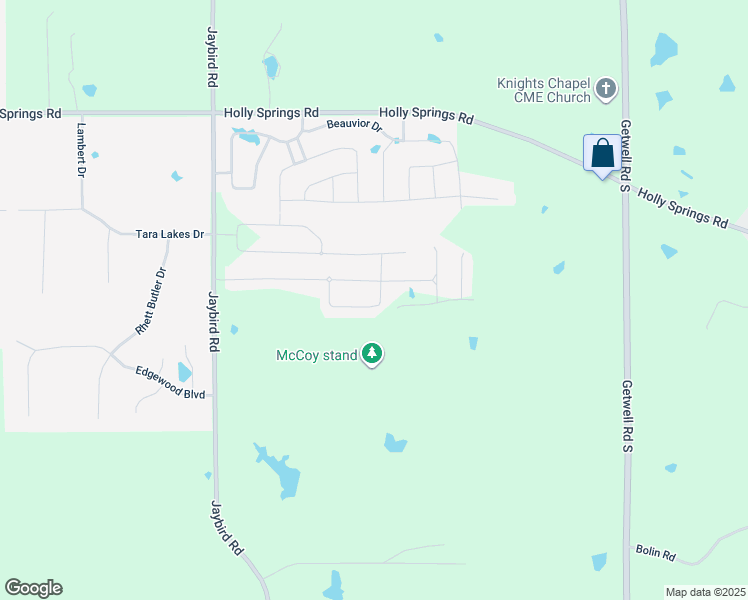 map of restaurants, bars, coffee shops, grocery stores, and more near 2380 Ouse Valley Lane in Hernando