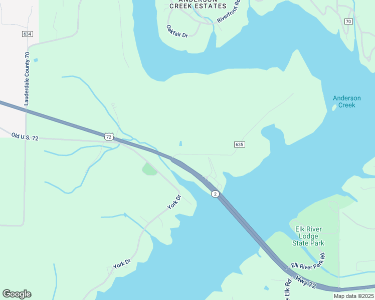 map of restaurants, bars, coffee shops, grocery stores, and more near 87 County Road 635 in Rogersville
