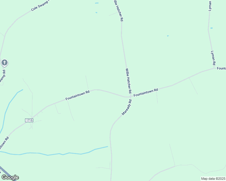 map of restaurants, bars, coffee shops, grocery stores, and more near 3442 Fountaintown Road in Chinquapin