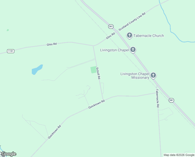 map of restaurants, bars, coffee shops, grocery stores, and more near 17861 Scholl Road in Hamlet