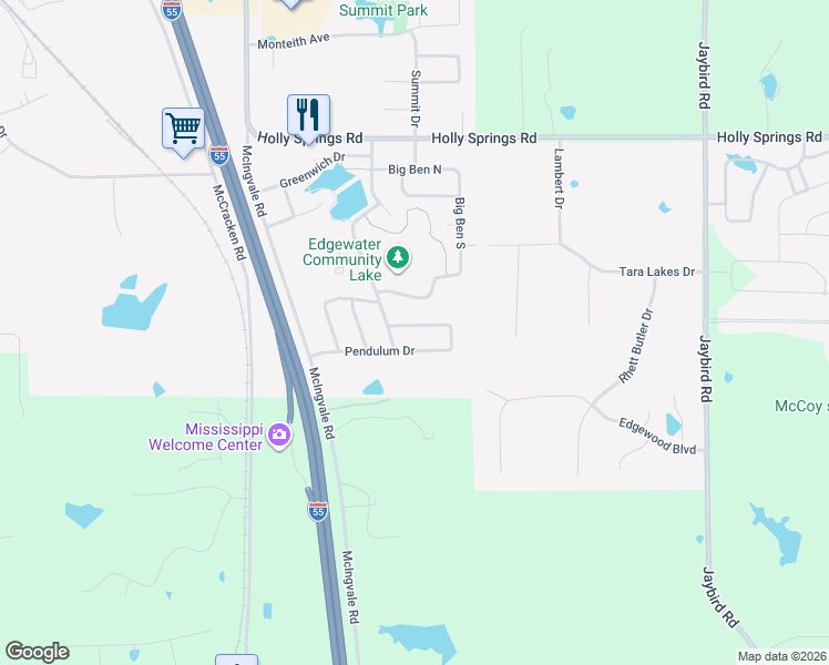 map of restaurants, bars, coffee shops, grocery stores, and more near 1367 Pendulum Drive North in Hernando