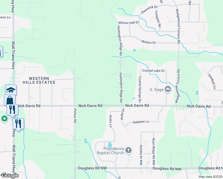 map of restaurants, bars, coffee shops, grocery stores, and more near 102 Huntington Ridge Road in Madison