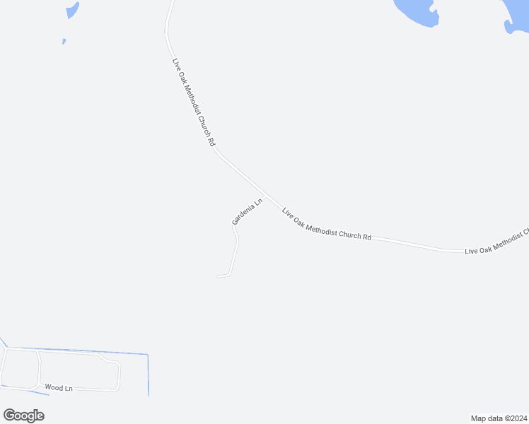 map of restaurants, bars, coffee shops, grocery stores, and more near 2570 Live Oak Methodist Church Road in White Oak
