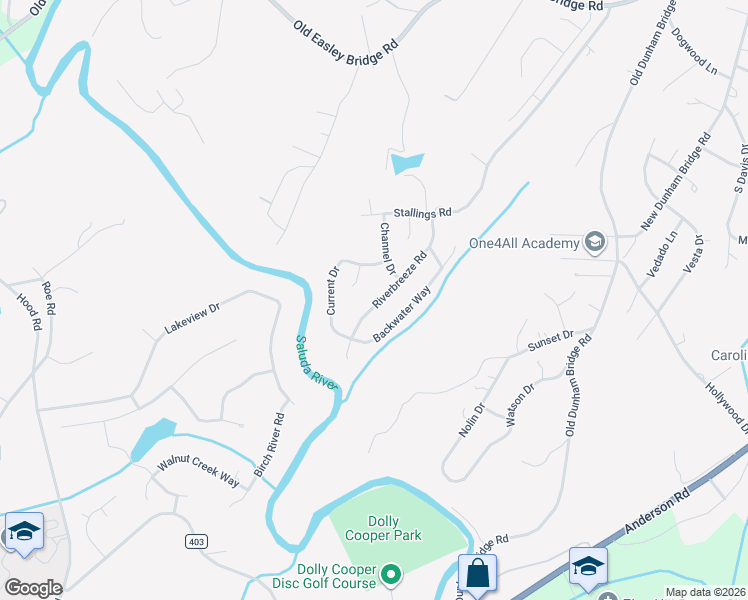 map of restaurants, bars, coffee shops, grocery stores, and more near 7 Hydro Court in Greenville