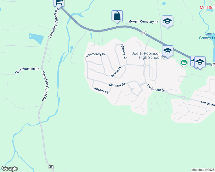 map of restaurants, bars, coffee shops, grocery stores, and more near 85 Clervaux Drive in Little Rock