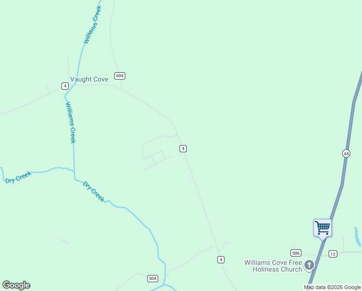 map of restaurants, bars, coffee shops, grocery stores, and more near 1039 County Road 4 in Hollytree