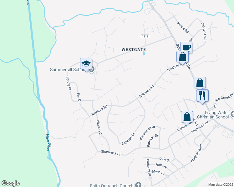 map of restaurants, bars, coffee shops, grocery stores, and more near 512 Rye Mill Court in Jacksonville