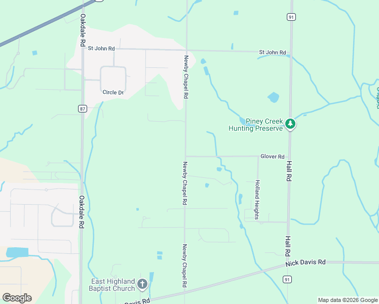 map of restaurants, bars, coffee shops, grocery stores, and more near 17516 Newby Chapel Road in Athens