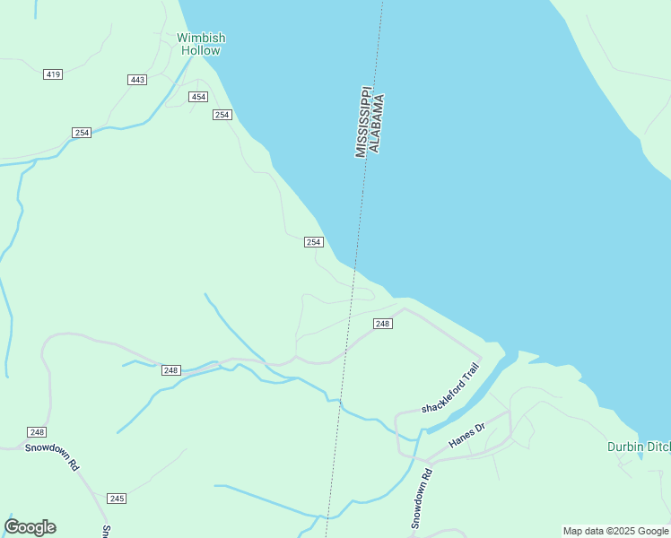 map of restaurants, bars, coffee shops, grocery stores, and more near County Road 254 in Iuka