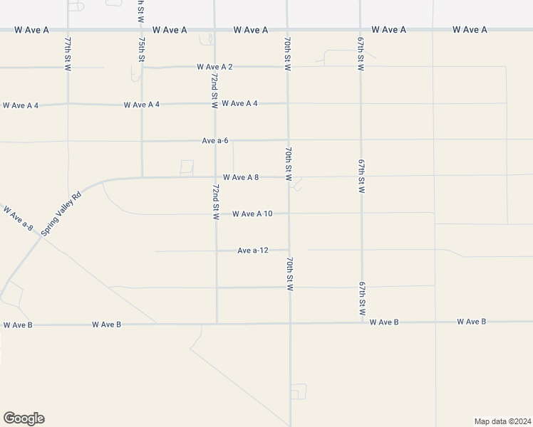 map of restaurants, bars, coffee shops, grocery stores, and more near West Avenue A 10 in Los Angeles County
