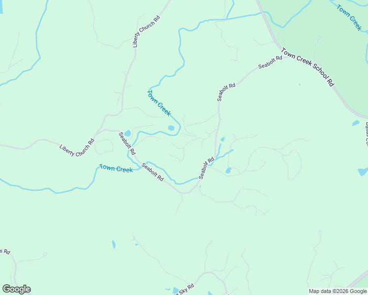 map of restaurants, bars, coffee shops, grocery stores, and more near 102 Maple Lane in Blairsville
