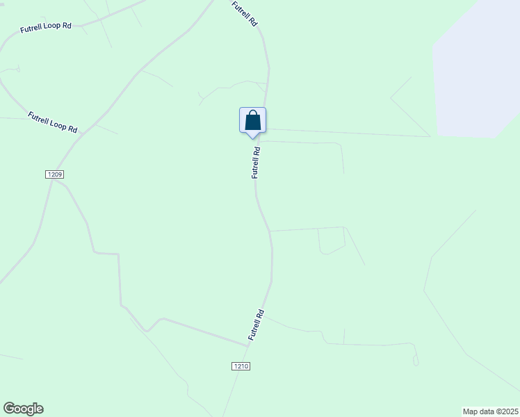 map of restaurants, bars, coffee shops, grocery stores, and more near Futrell Road in Onslow County