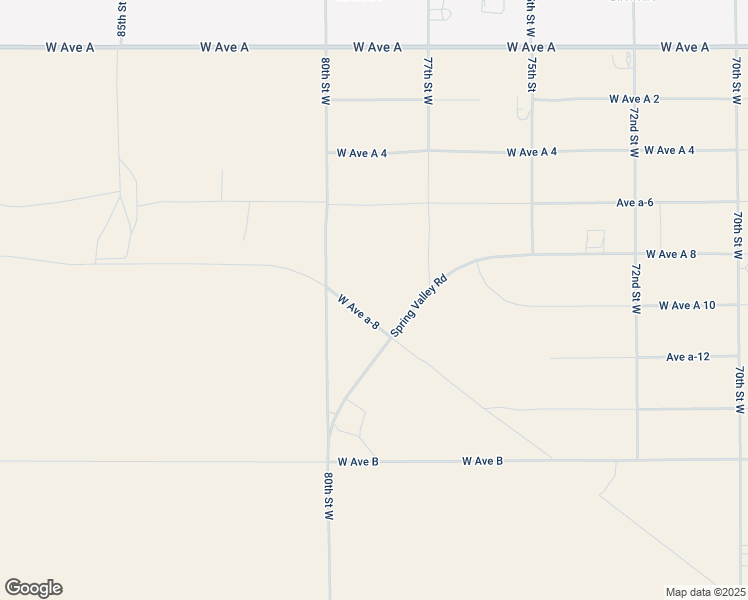 map of restaurants, bars, coffee shops, grocery stores, and more near 78 Antelope Highway in Lancaster