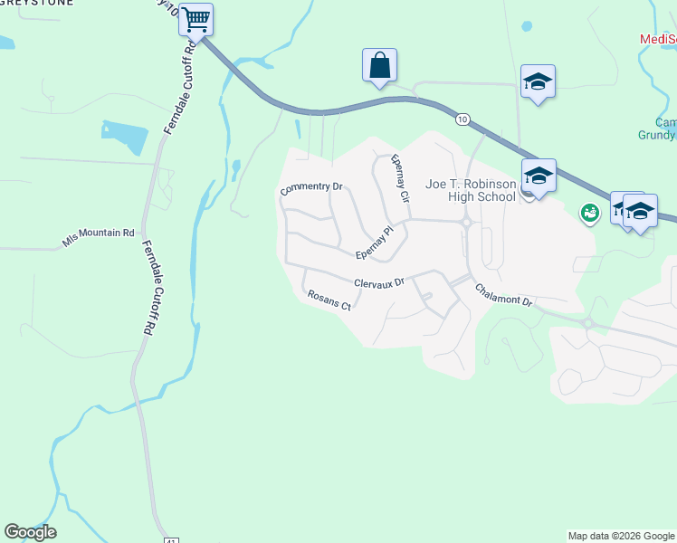 map of restaurants, bars, coffee shops, grocery stores, and more near 85 Clervaux Drive in Little Rock