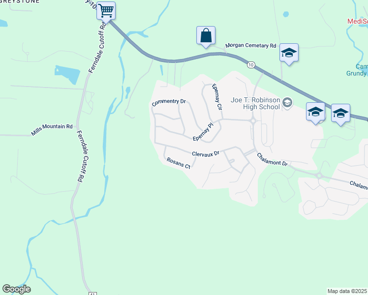 map of restaurants, bars, coffee shops, grocery stores, and more near 85 Clervaux Drive in Little Rock