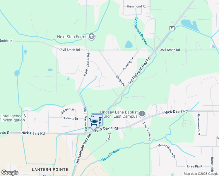 map of restaurants, bars, coffee shops, grocery stores, and more near 213 Conductor Way in Harvest