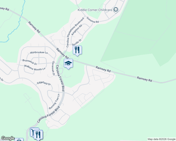 map of restaurants, bars, coffee shops, grocery stores, and more near 4012 W.T. Whitehead Drive in Jacksonville