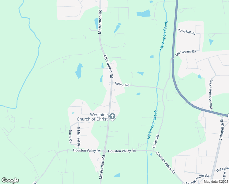 map of restaurants, bars, coffee shops, grocery stores, and more near 1311 Mount Vernon Road in Tunnel Hill