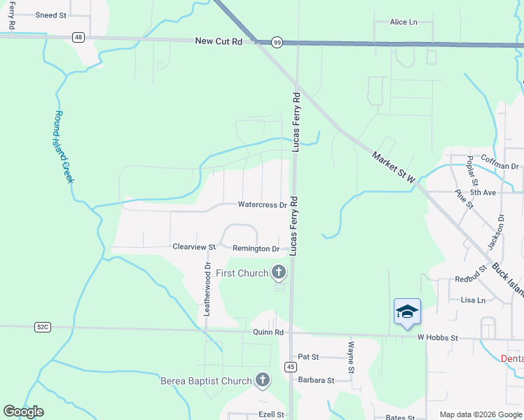 map of restaurants, bars, coffee shops, grocery stores, and more near 17902 Watercress Drive in Athens
