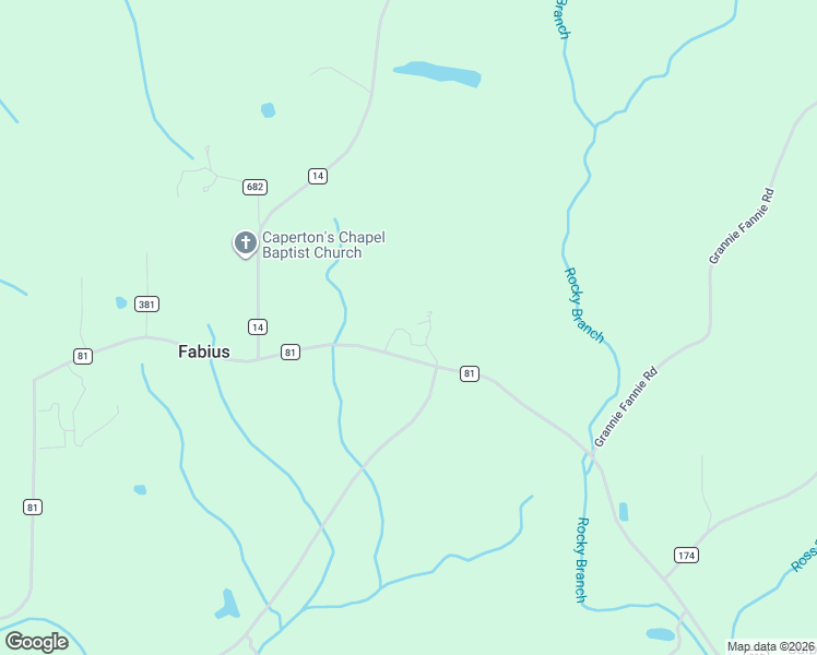 map of restaurants, bars, coffee shops, grocery stores, and more near 3450 County Road 81 in Flat Rock