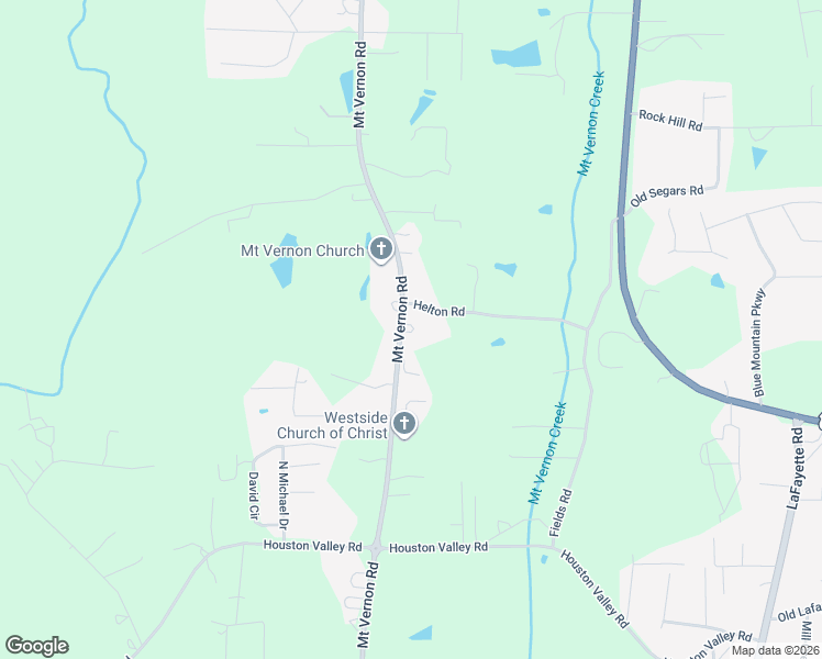 map of restaurants, bars, coffee shops, grocery stores, and more near 1311 Mount Vernon Road in Tunnel Hill