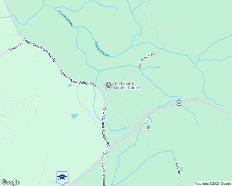 map of restaurants, bars, coffee shops, grocery stores, and more near 115 Barnhill Road in Blairsville