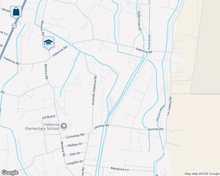 map of restaurants, bars, coffee shops, grocery stores, and more near 16 Zentner Road in Los Lunas