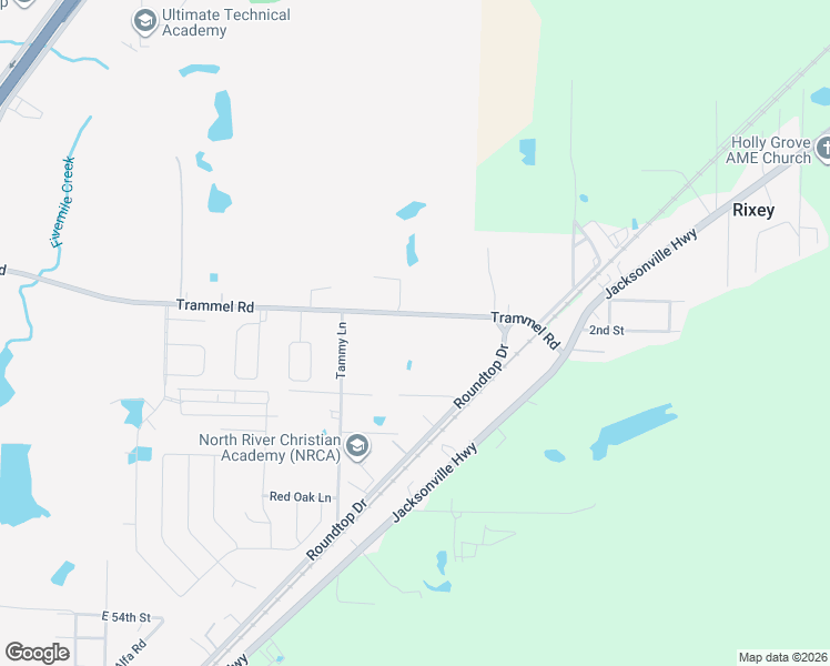map of restaurants, bars, coffee shops, grocery stores, and more near 829 Trammel Road in North Little Rock