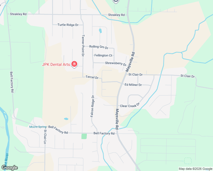 map of restaurants, bars, coffee shops, grocery stores, and more near 4608 Maysville Road in New Market