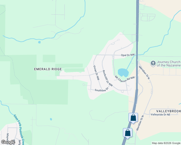 map of restaurants, bars, coffee shops, grocery stores, and more near 2106 Apache Road Northwest in Huntsville