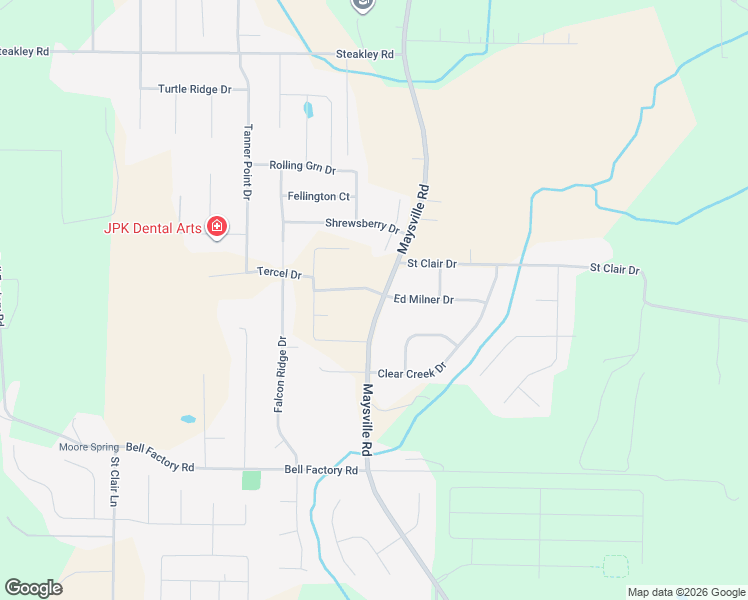 map of restaurants, bars, coffee shops, grocery stores, and more near 4635 Maysville Road Northeast in New Market