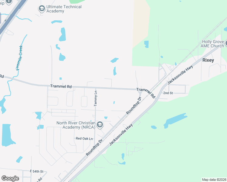 map of restaurants, bars, coffee shops, grocery stores, and more near 829 Trammel Road in North Little Rock