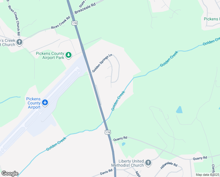 map of restaurants, bars, coffee shops, grocery stores, and more near 412 Tallahatchie Trail in Liberty