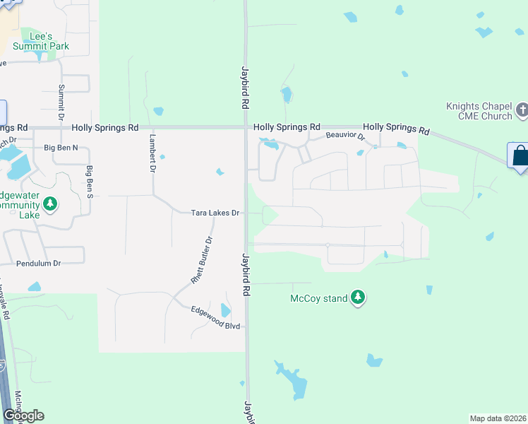 map of restaurants, bars, coffee shops, grocery stores, and more near 3226-3328 Jaybird Road in Hernando