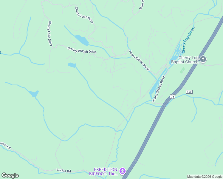 map of restaurants, bars, coffee shops, grocery stores, and more near 184 Rosiey Lane in Blue Ridge