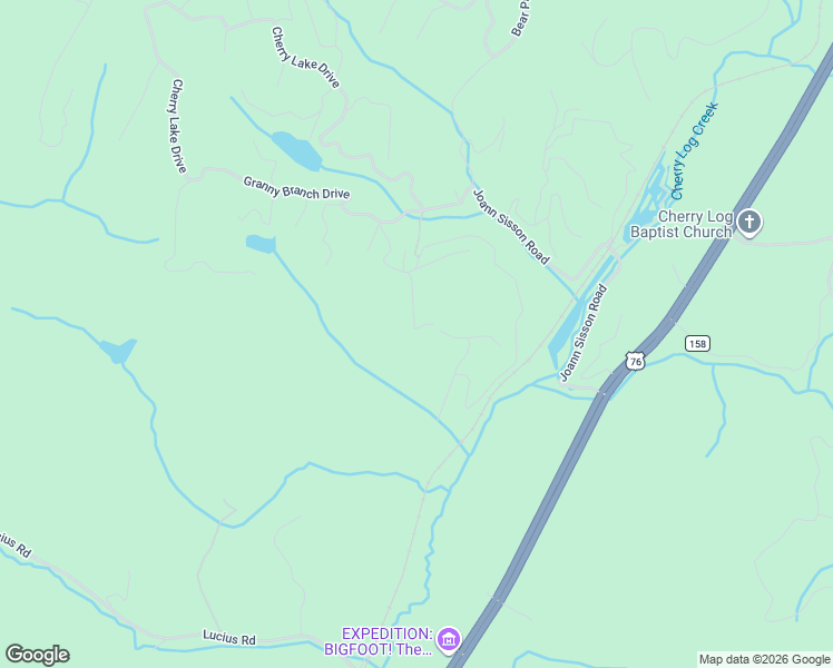 map of restaurants, bars, coffee shops, grocery stores, and more near 184 Rosiey Lane in Blue Ridge