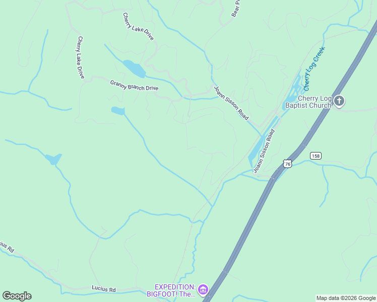map of restaurants, bars, coffee shops, grocery stores, and more near 184 Rosiey Lane in Blue Ridge
