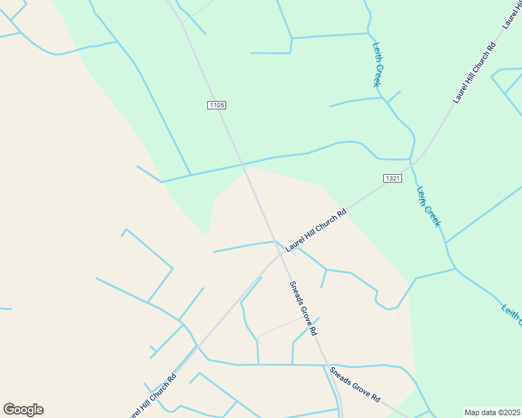 map of restaurants, bars, coffee shops, grocery stores, and more near Sneads Grove Road in Laurinburg