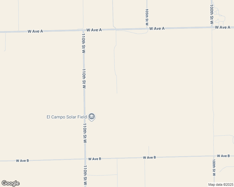 map of restaurants, bars, coffee shops, grocery stores, and more near 107th Street West in Del Sur