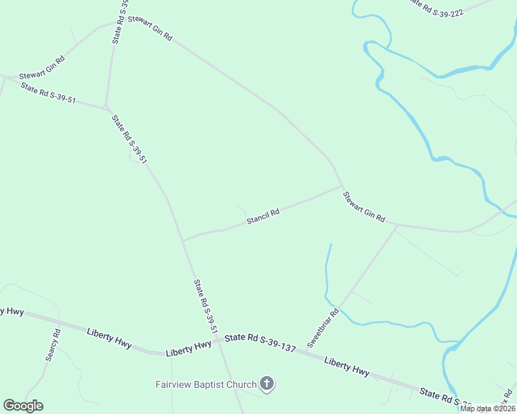 map of restaurants, bars, coffee shops, grocery stores, and more near 186 Stancil Road in Liberty