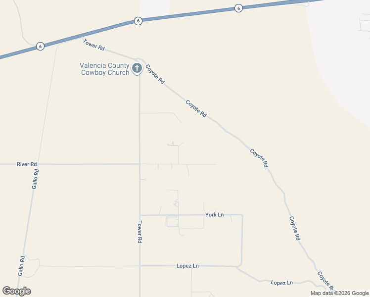 map of restaurants, bars, coffee shops, grocery stores, and more near 6 Kokopelli Trail in Los Lunas