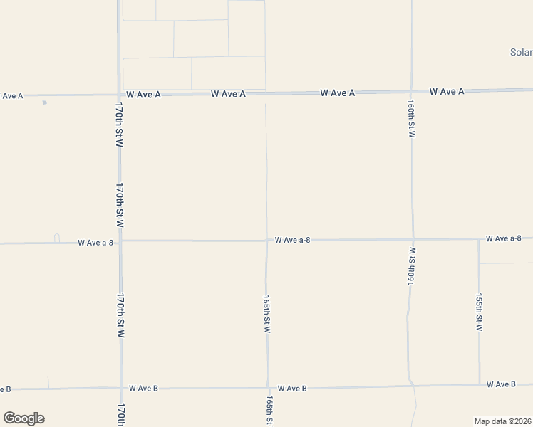 map of restaurants, bars, coffee shops, grocery stores, and more near 165th Street West in Willow Springs