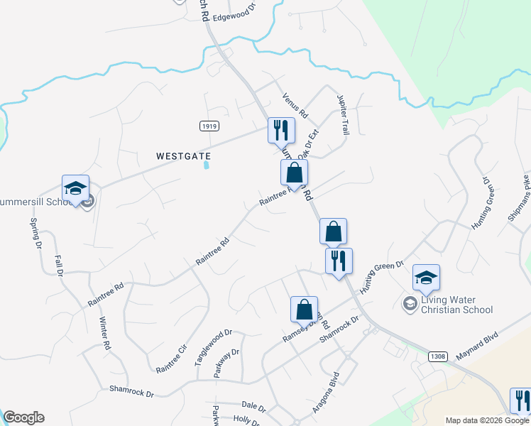 map of restaurants, bars, coffee shops, grocery stores, and more near 225 Woodcrest Court in Jacksonville