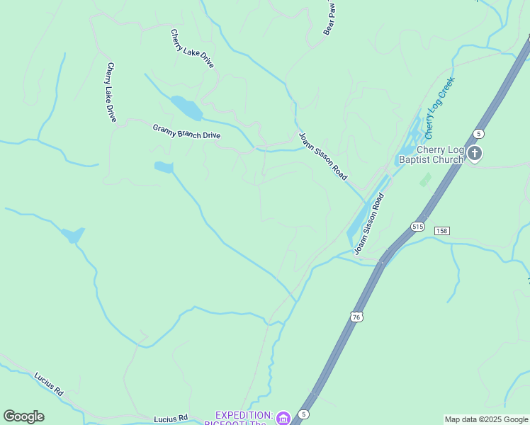 map of restaurants, bars, coffee shops, grocery stores, and more near 95 Rosiey Lane in Blue Ridge