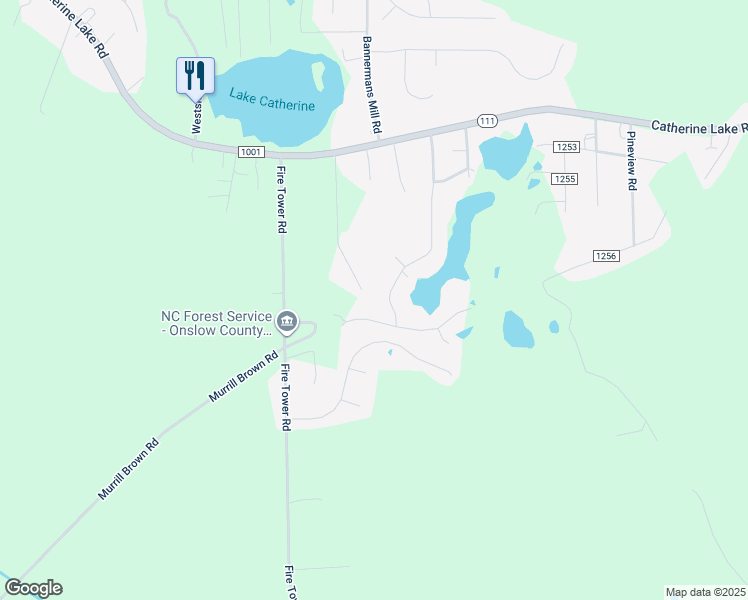 map of restaurants, bars, coffee shops, grocery stores, and more near 1204 Willow Springs Drive West in Richlands
