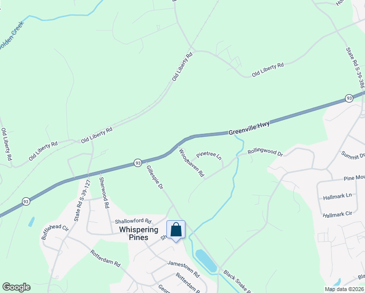 map of restaurants, bars, coffee shops, grocery stores, and more near 3100 Greenville Highway in Easley