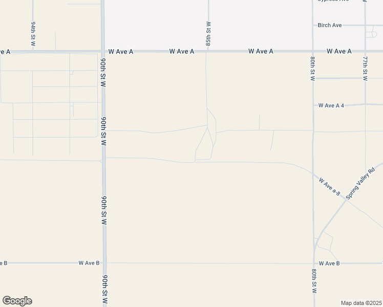 map of restaurants, bars, coffee shops, grocery stores, and more near 51200 90th Street West in Lancaster