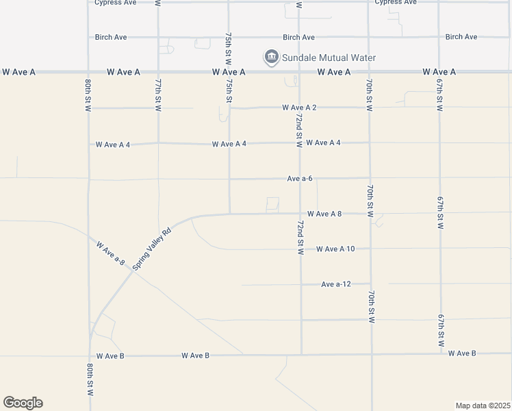 map of restaurants, bars, coffee shops, grocery stores, and more near 7315 West Avenue A 8 in Lancaster