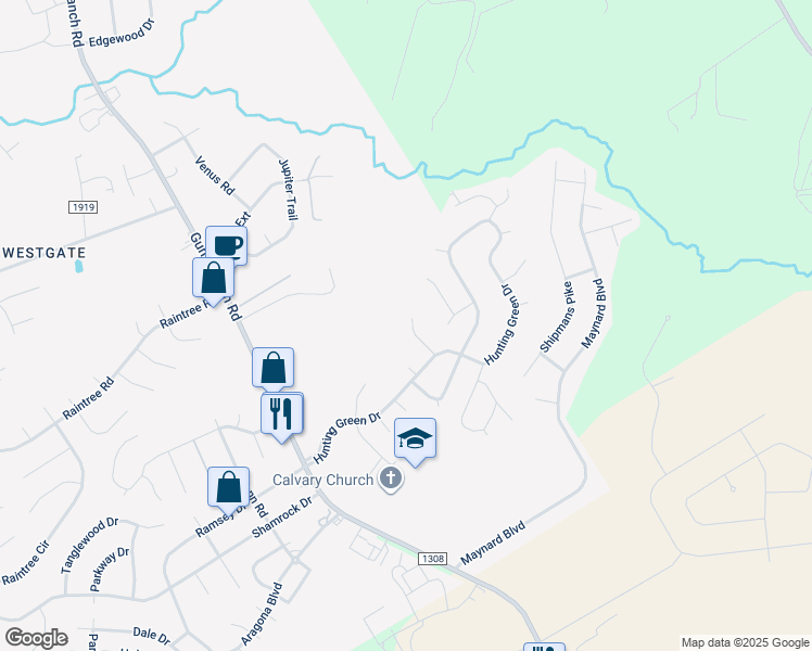 map of restaurants, bars, coffee shops, grocery stores, and more near 219 Deer Creek Drive in Jacksonville